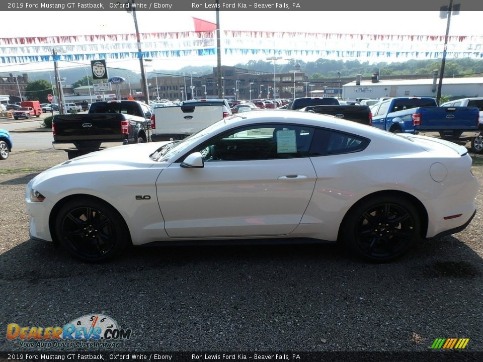2019 Ford Mustang GT Fastback Oxford White / Ebony Photo #5