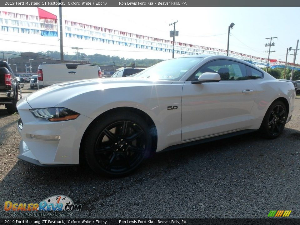 2019 Ford Mustang GT Fastback Oxford White / Ebony Photo #6