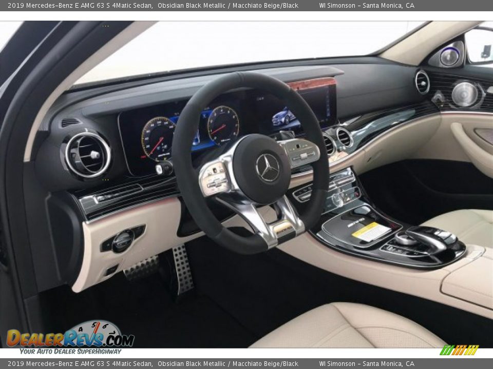 2019 Mercedes-Benz E AMG 63 S 4Matic Sedan Obsidian Black Metallic / Macchiato Beige/Black Photo #4