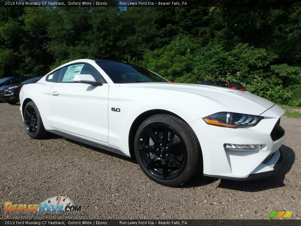 2019 Ford Mustang GT Fastback Oxford White / Ebony Photo #9
