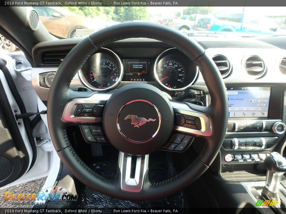 2019 Ford Mustang GT Fastback Oxford White / Ebony Photo #17