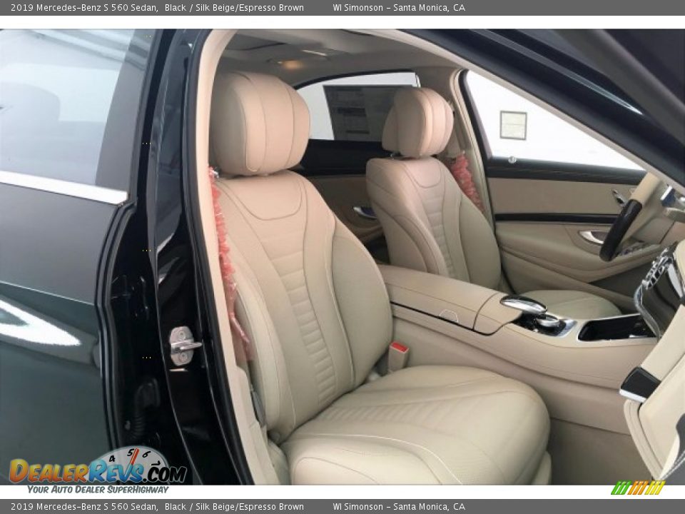 2019 Mercedes-Benz S 560 Sedan Black / Silk Beige/Espresso Brown Photo #5