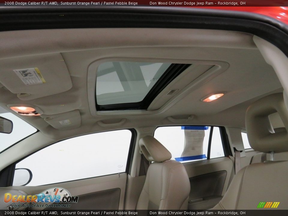 2008 Dodge Caliber R/T AWD Sunburst Orange Pearl / Pastel Pebble Beige Photo #3