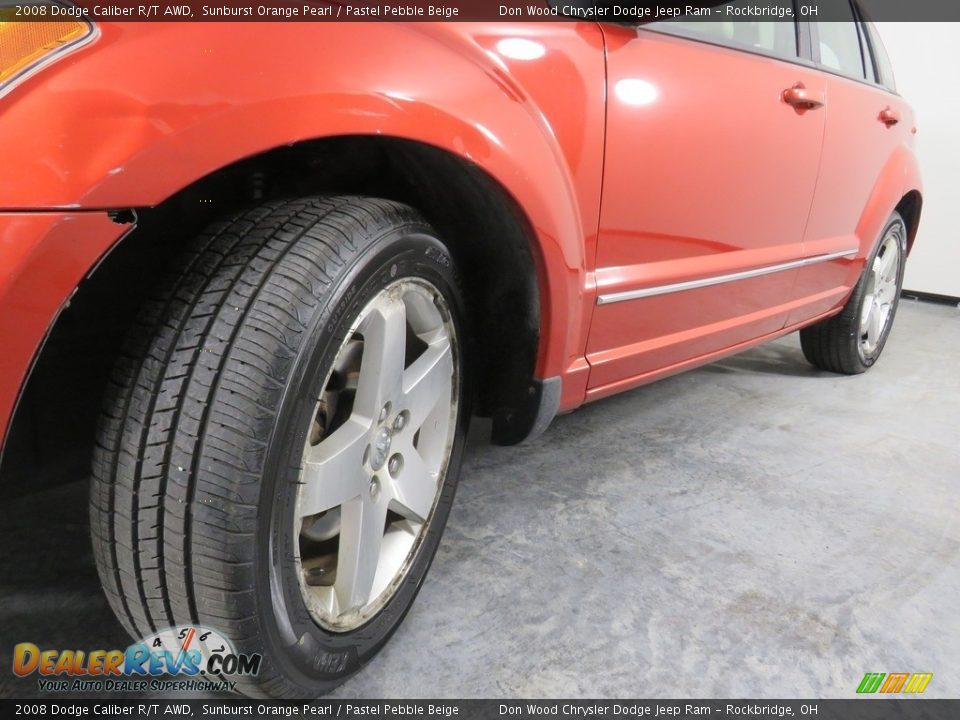 2008 Dodge Caliber R/T AWD Sunburst Orange Pearl / Pastel Pebble Beige Photo #11