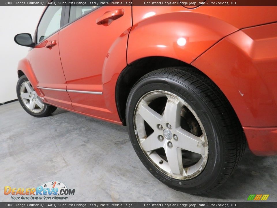 2008 Dodge Caliber R/T AWD Sunburst Orange Pearl / Pastel Pebble Beige Photo #12