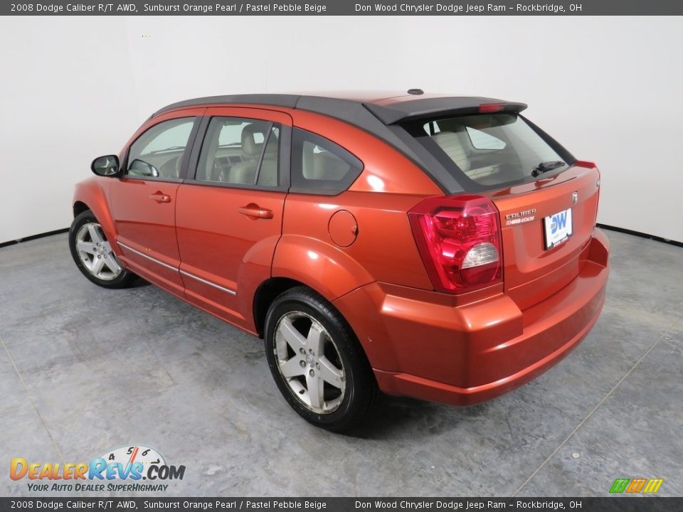 2008 Dodge Caliber R/T AWD Sunburst Orange Pearl / Pastel Pebble Beige Photo #13