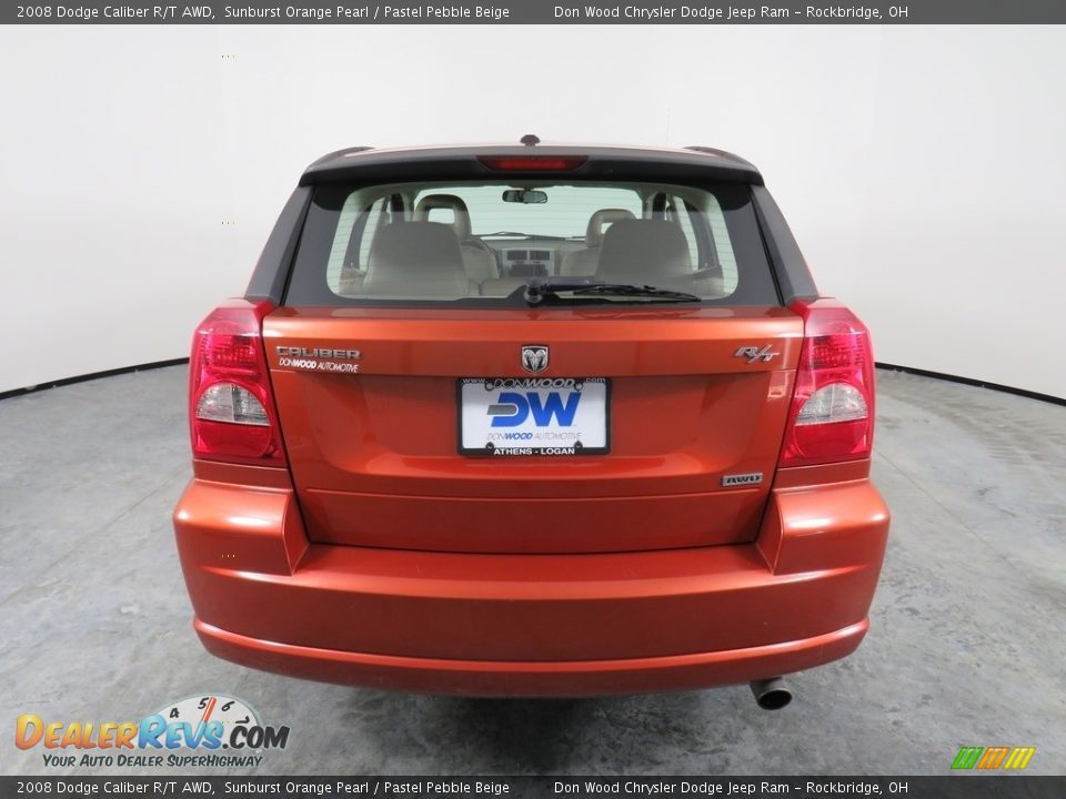 2008 Dodge Caliber R/T AWD Sunburst Orange Pearl / Pastel Pebble Beige Photo #14