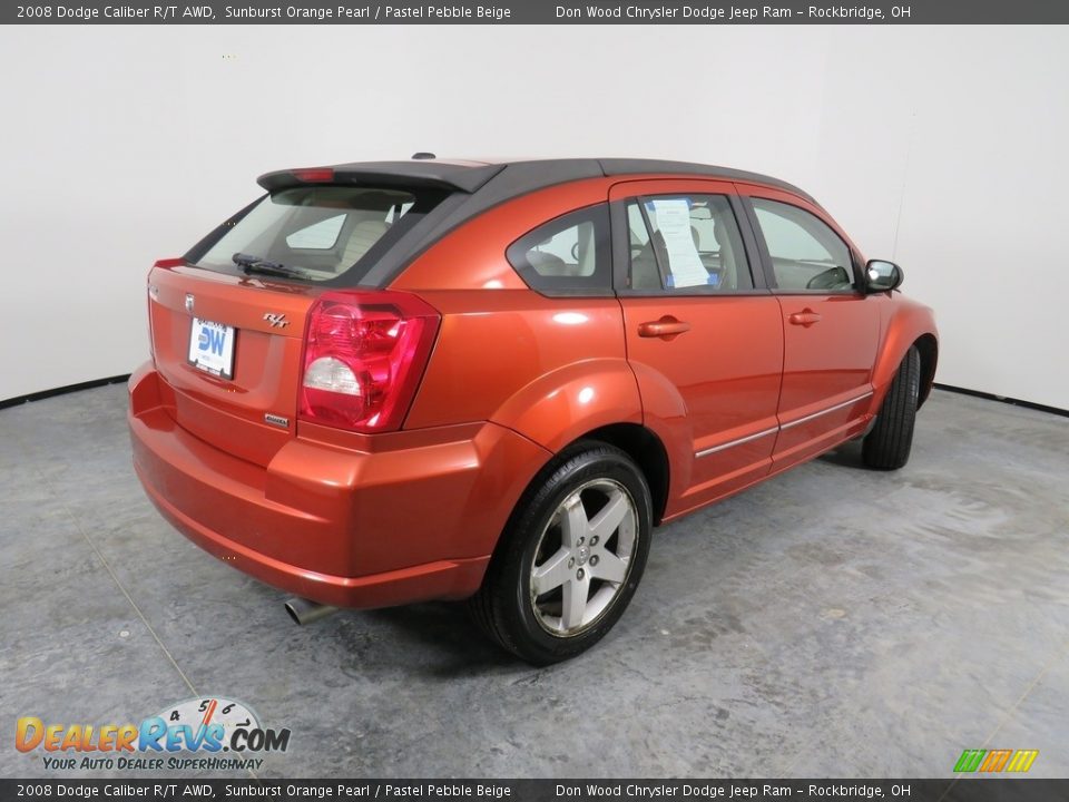 2008 Dodge Caliber R/T AWD Sunburst Orange Pearl / Pastel Pebble Beige Photo #19