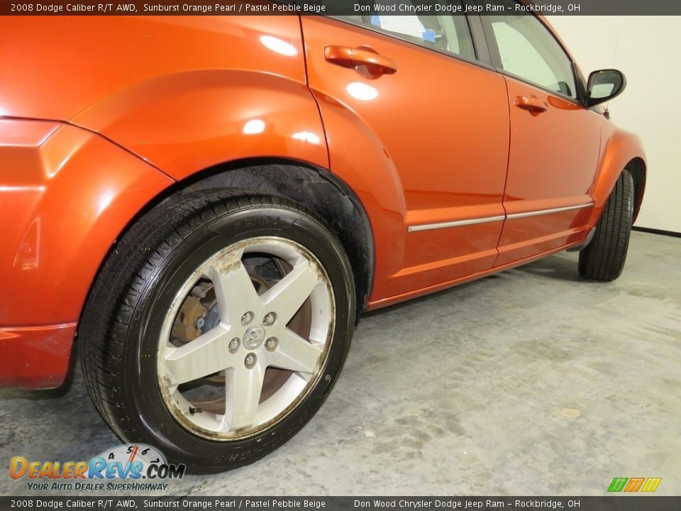 2008 Dodge Caliber R/T AWD Sunburst Orange Pearl / Pastel Pebble Beige Photo #20
