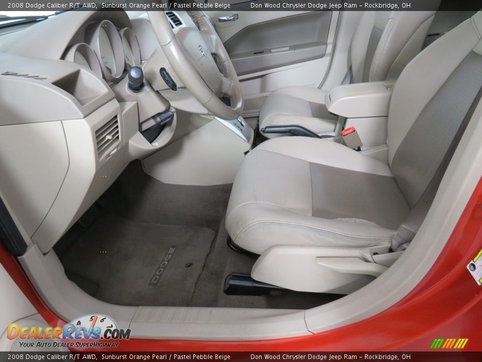 2008 Dodge Caliber R/T AWD Sunburst Orange Pearl / Pastel Pebble Beige Photo #21