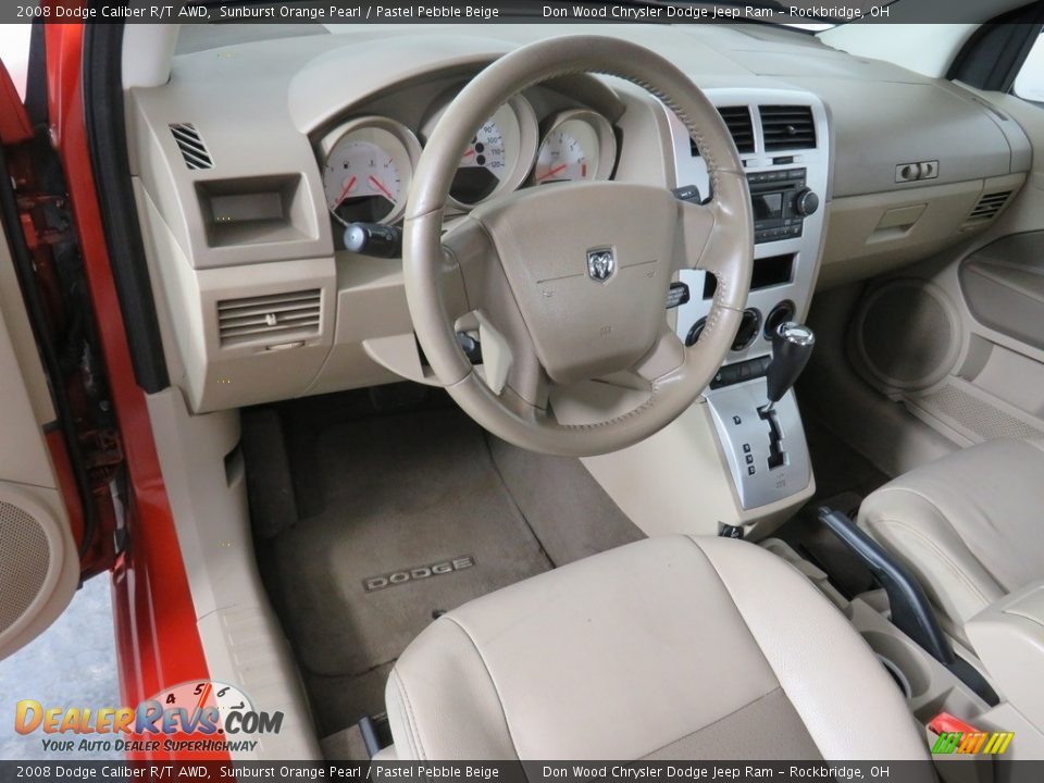 2008 Dodge Caliber R/T AWD Sunburst Orange Pearl / Pastel Pebble Beige Photo #22