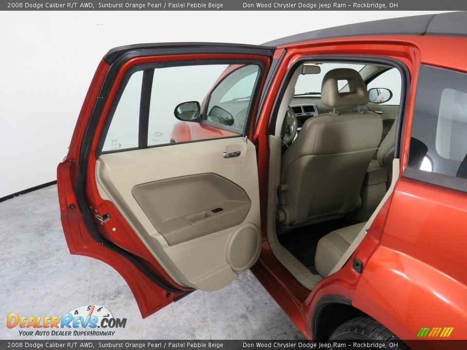 2008 Dodge Caliber R/T AWD Sunburst Orange Pearl / Pastel Pebble Beige Photo #24