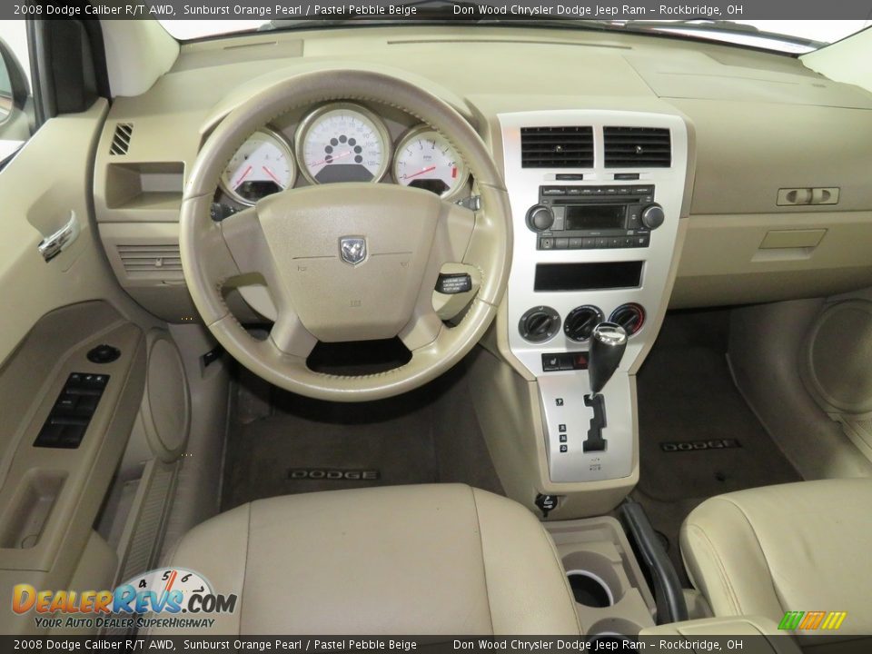 2008 Dodge Caliber R/T AWD Sunburst Orange Pearl / Pastel Pebble Beige Photo #26