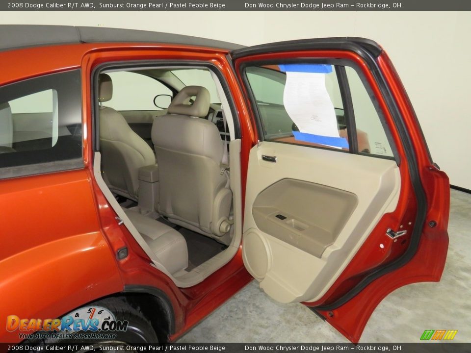 2008 Dodge Caliber R/T AWD Sunburst Orange Pearl / Pastel Pebble Beige Photo #27
