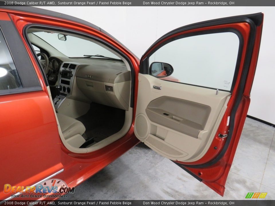 2008 Dodge Caliber R/T AWD Sunburst Orange Pearl / Pastel Pebble Beige Photo #29