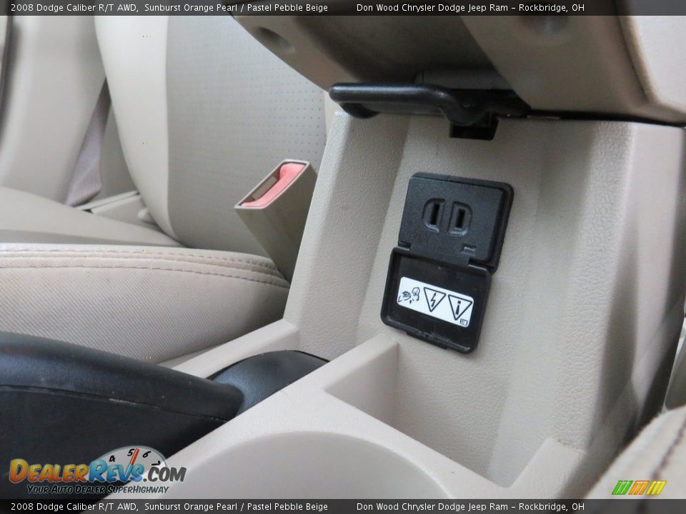 2008 Dodge Caliber R/T AWD Sunburst Orange Pearl / Pastel Pebble Beige Photo #32