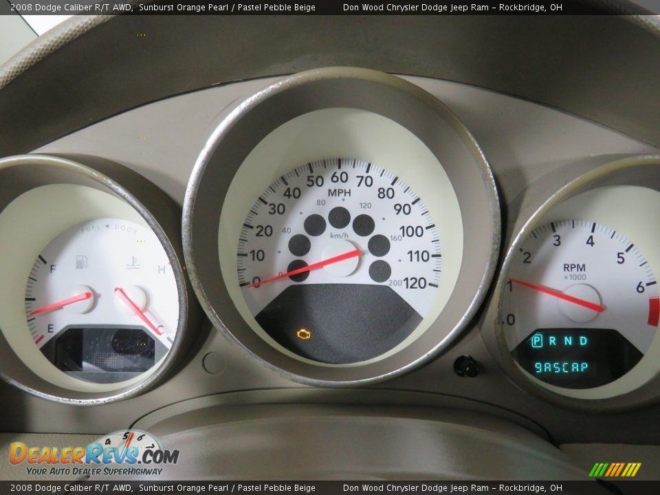 2008 Dodge Caliber R/T AWD Sunburst Orange Pearl / Pastel Pebble Beige Photo #33