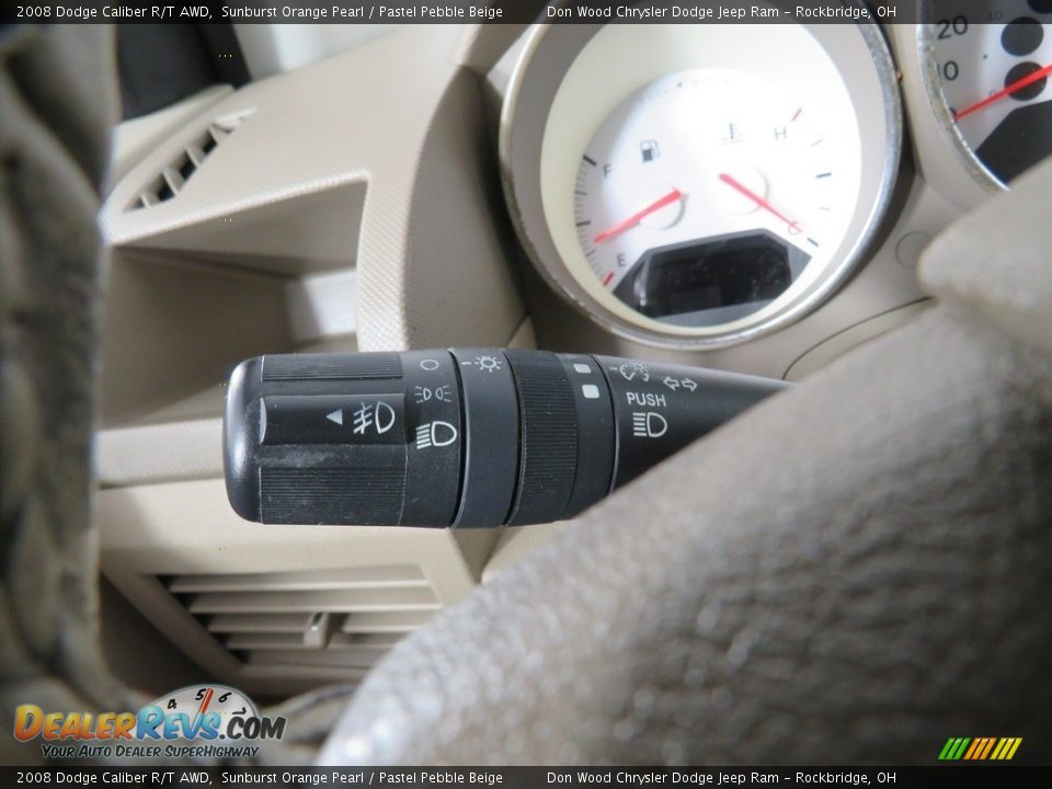 2008 Dodge Caliber R/T AWD Sunburst Orange Pearl / Pastel Pebble Beige Photo #35