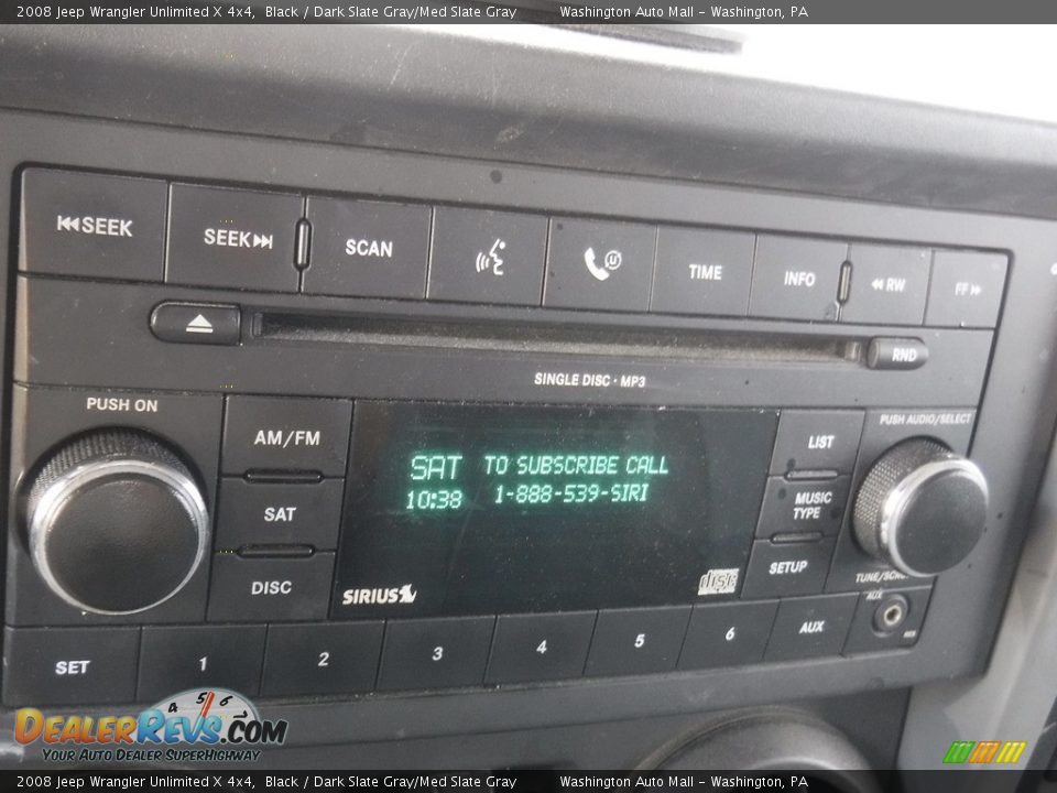 2008 Jeep Wrangler Unlimited X 4x4 Black / Dark Slate Gray/Med Slate Gray Photo #14
