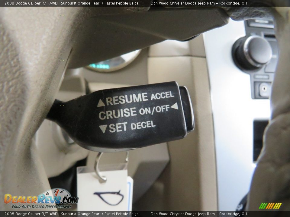 2008 Dodge Caliber R/T AWD Sunburst Orange Pearl / Pastel Pebble Beige Photo #36