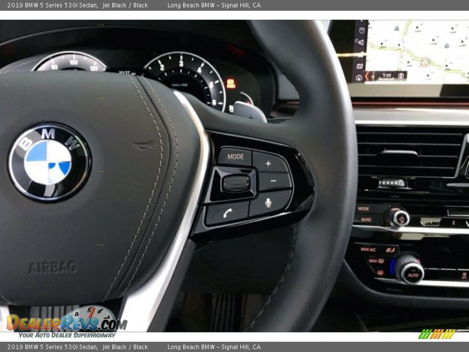 2019 BMW 5 Series 530i Sedan Jet Black / Black Photo #15