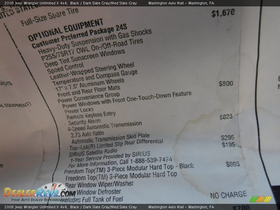 2008 Jeep Wrangler Unlimited X 4x4 Black / Dark Slate Gray/Med Slate Gray Photo #17