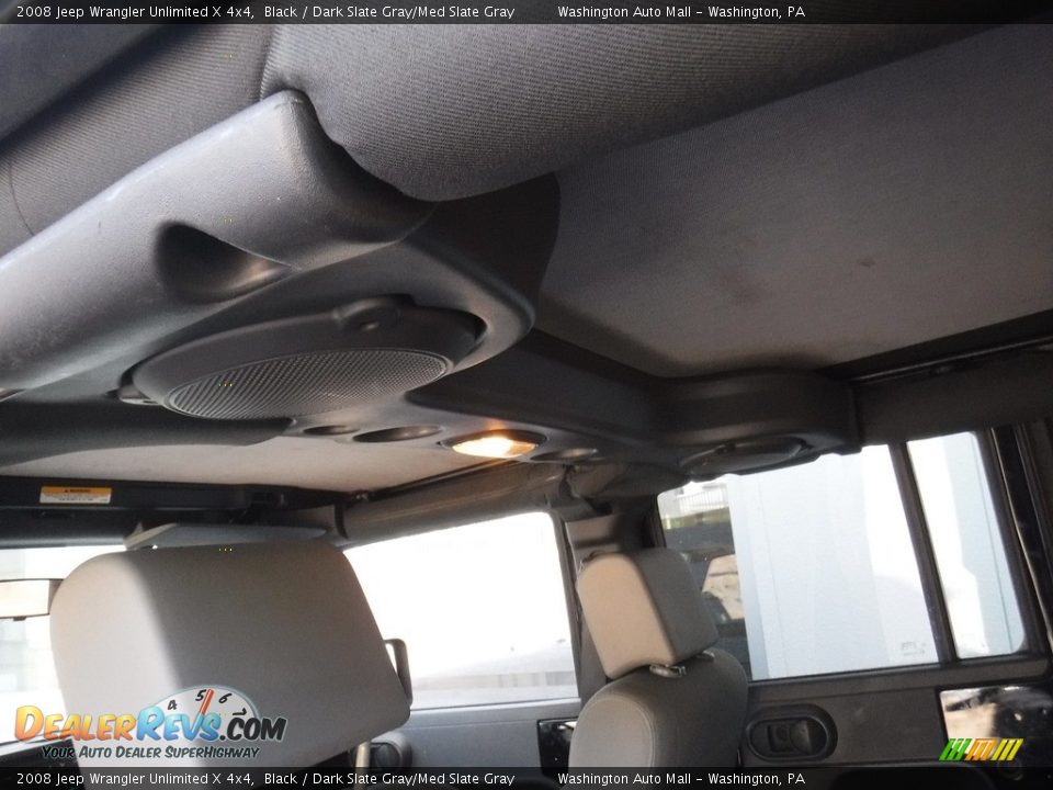 2008 Jeep Wrangler Unlimited X 4x4 Black / Dark Slate Gray/Med Slate Gray Photo #21