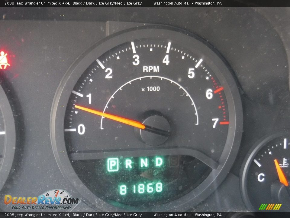 2008 Jeep Wrangler Unlimited X 4x4 Black / Dark Slate Gray/Med Slate Gray Photo #23