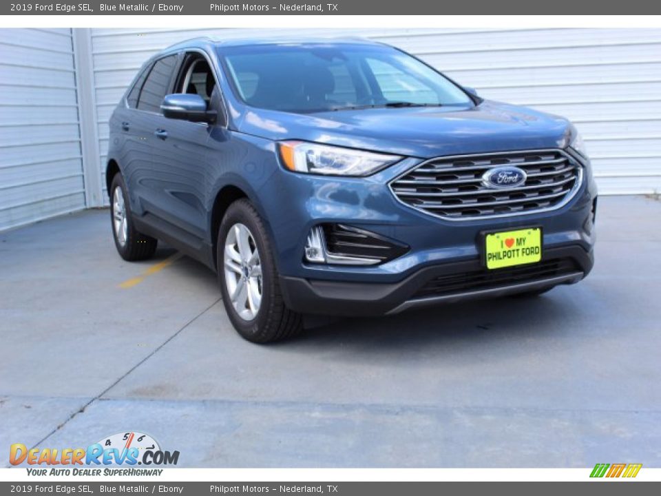 2019 Ford Edge SEL Blue Metallic / Ebony Photo #2