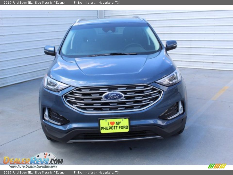 2019 Ford Edge SEL Blue Metallic / Ebony Photo #3