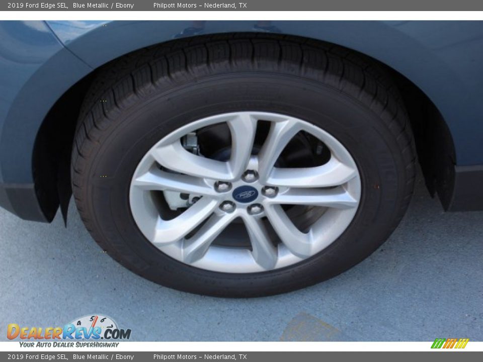 2019 Ford Edge SEL Blue Metallic / Ebony Photo #5