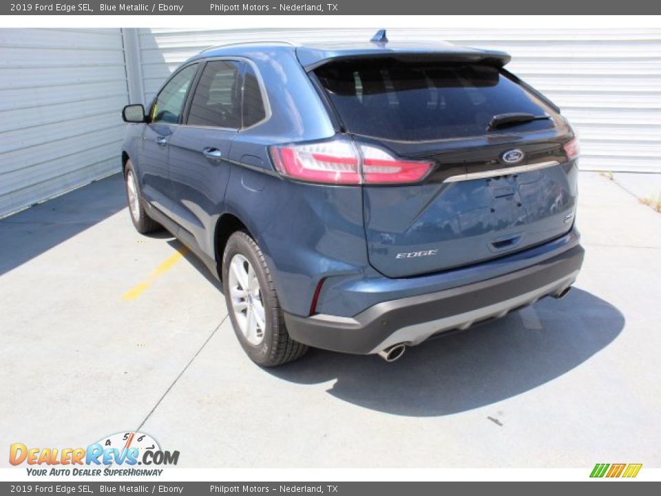 2019 Ford Edge SEL Blue Metallic / Ebony Photo #6