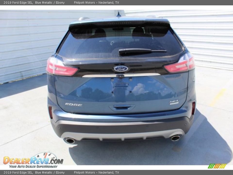 2019 Ford Edge SEL Blue Metallic / Ebony Photo #7