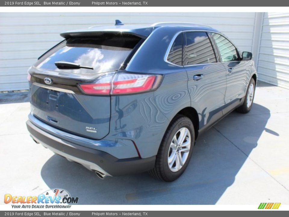 2019 Ford Edge SEL Blue Metallic / Ebony Photo #8