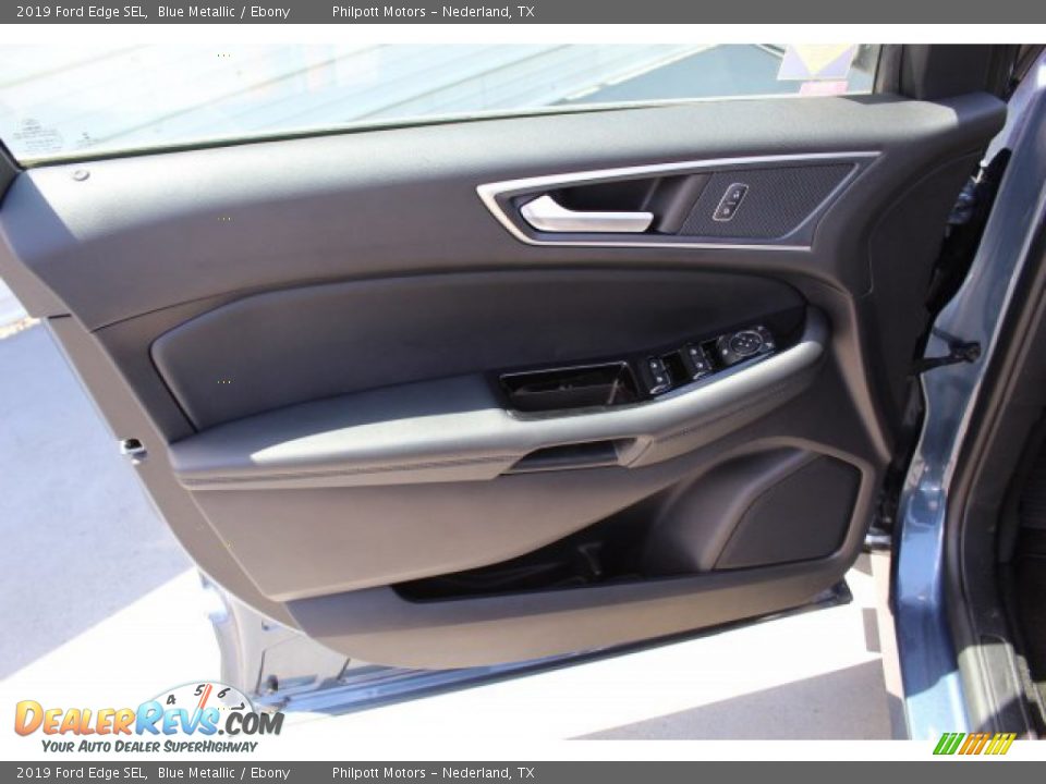 2019 Ford Edge SEL Blue Metallic / Ebony Photo #9
