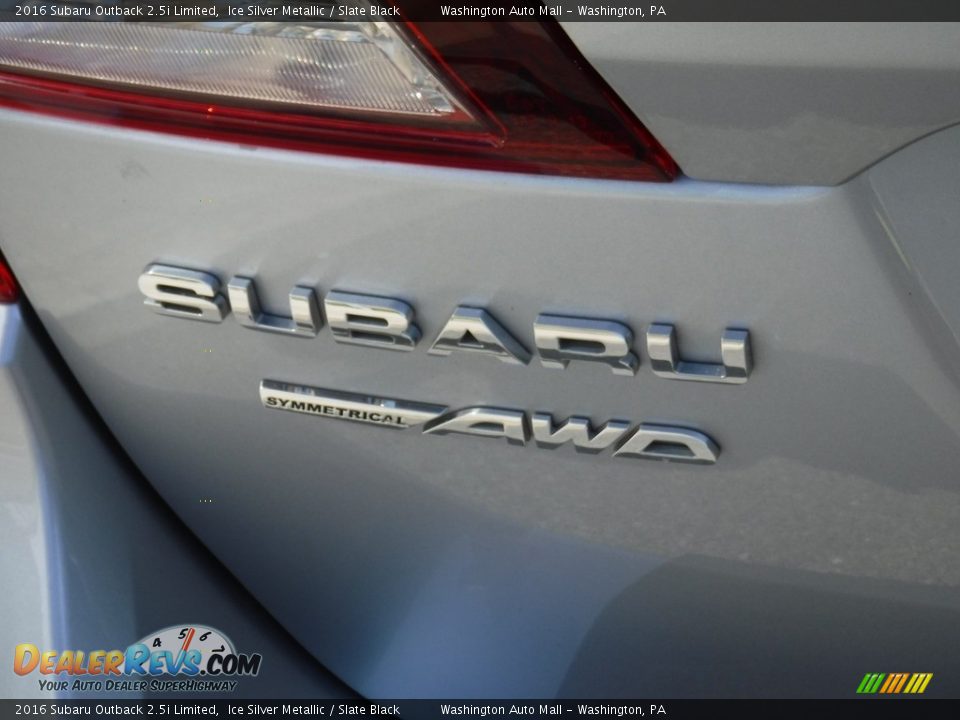 2016 Subaru Outback 2.5i Limited Ice Silver Metallic / Slate Black Photo #10