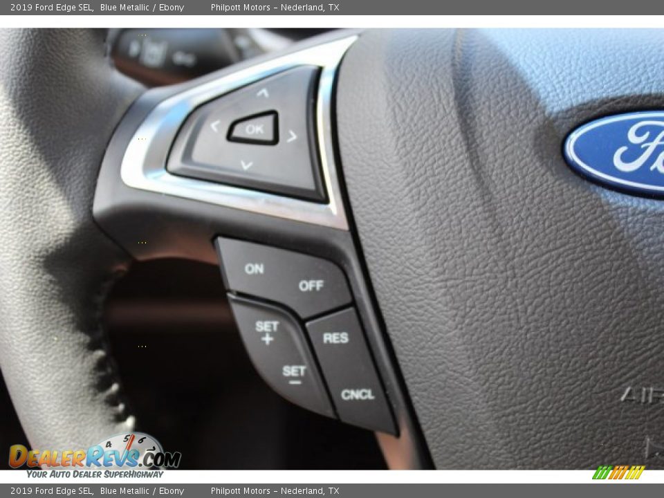 2019 Ford Edge SEL Blue Metallic / Ebony Photo #14