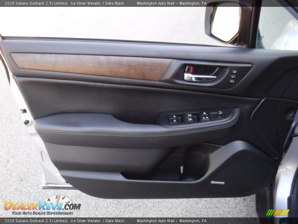 2016 Subaru Outback 2.5i Limited Ice Silver Metallic / Slate Black Photo #12