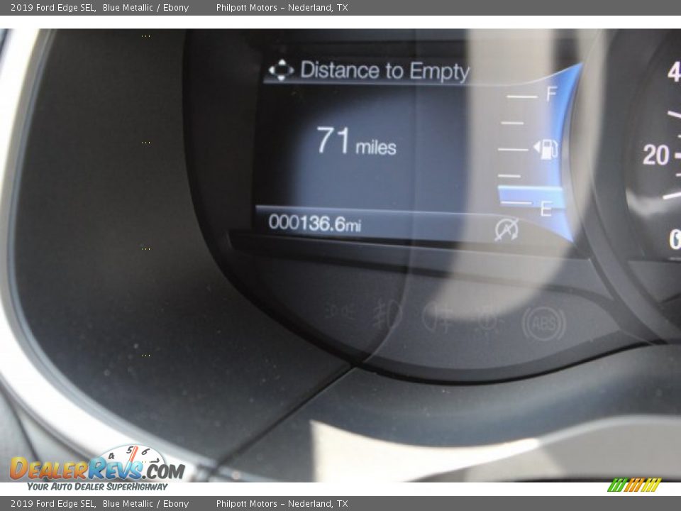 2019 Ford Edge SEL Blue Metallic / Ebony Photo #17
