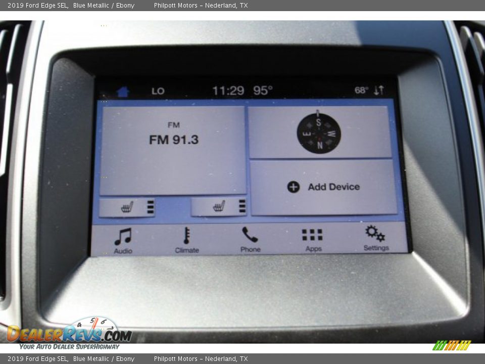 2019 Ford Edge SEL Blue Metallic / Ebony Photo #18