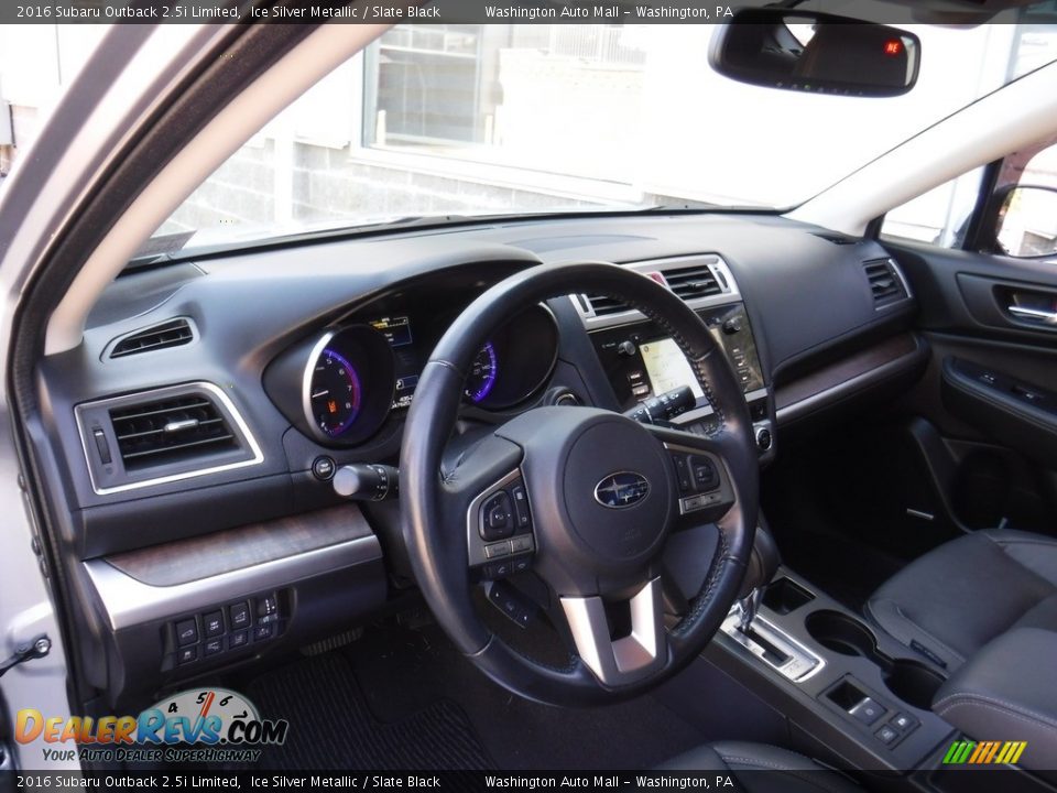 2016 Subaru Outback 2.5i Limited Ice Silver Metallic / Slate Black Photo #15