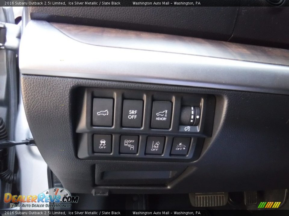 2016 Subaru Outback 2.5i Limited Ice Silver Metallic / Slate Black Photo #16