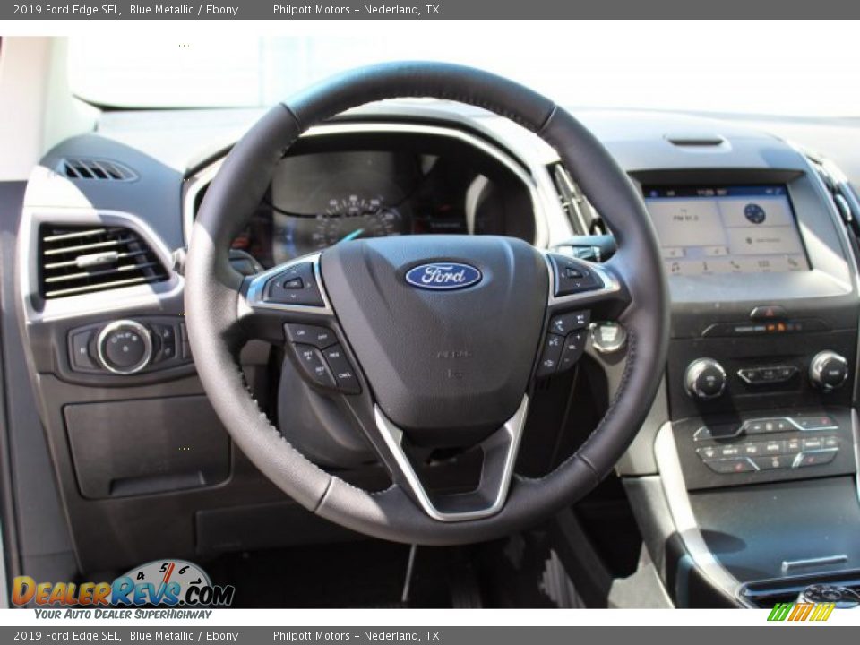 2019 Ford Edge SEL Blue Metallic / Ebony Photo #23