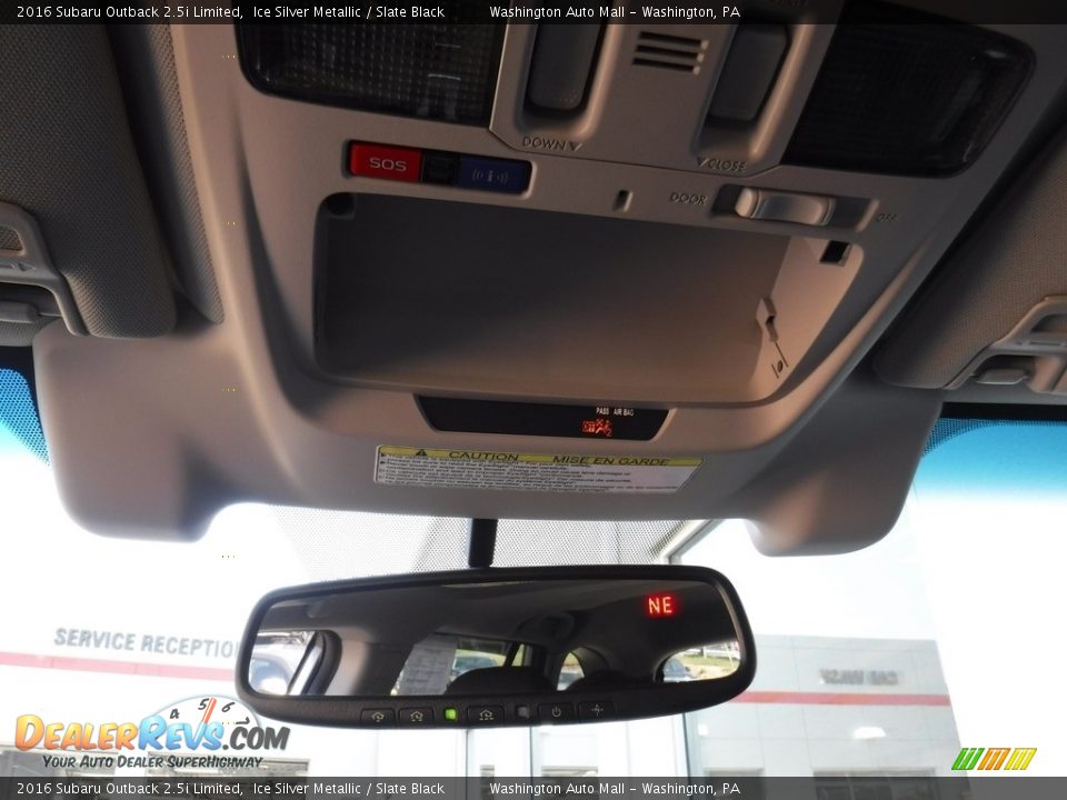 2016 Subaru Outback 2.5i Limited Ice Silver Metallic / Slate Black Photo #24