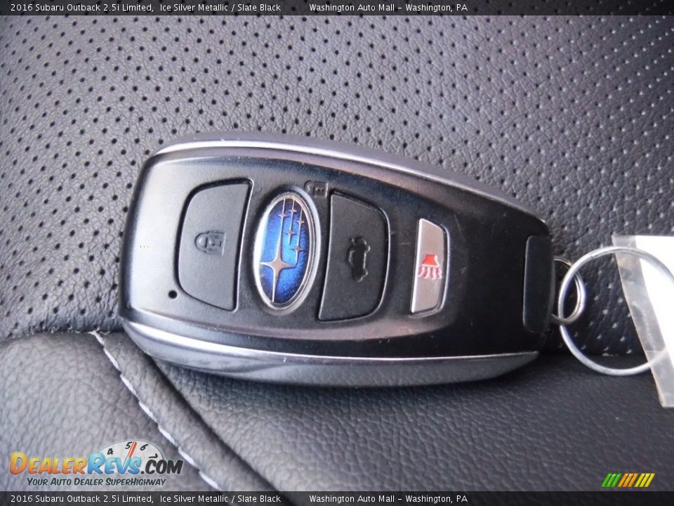 2016 Subaru Outback 2.5i Limited Ice Silver Metallic / Slate Black Photo #28