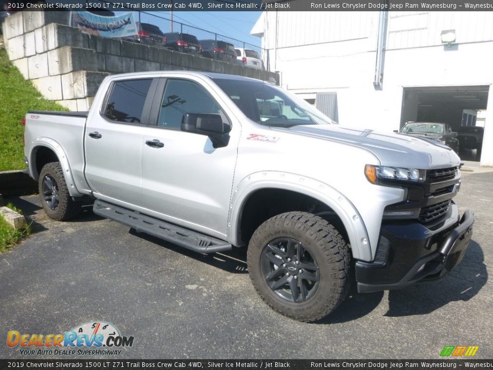 2019 Chevrolet Silverado 1500 LT Z71 Trail Boss Crew Cab 4WD Silver Ice Metallic / Jet Black Photo #7