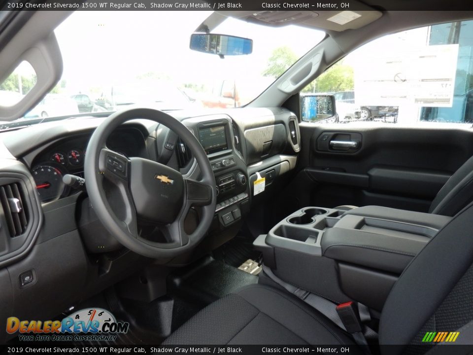 2019 Chevrolet Silverado 1500 WT Regular Cab Shadow Gray Metallic / Jet Black Photo #6