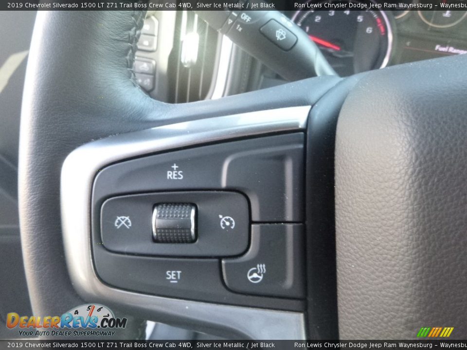 2019 Chevrolet Silverado 1500 LT Z71 Trail Boss Crew Cab 4WD Silver Ice Metallic / Jet Black Photo #19