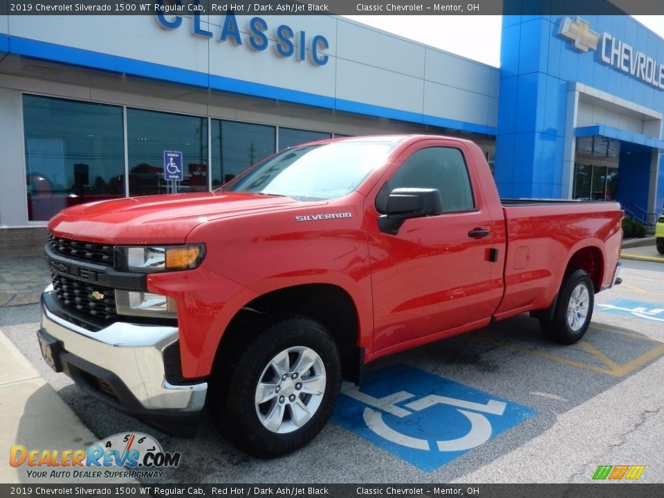 2019 Chevrolet Silverado 1500 WT Regular Cab Red Hot / Dark Ash/Jet Black Photo #1