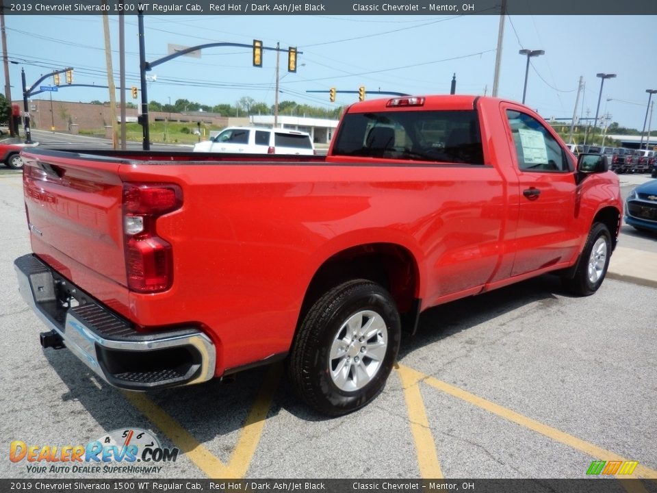 2019 Chevrolet Silverado 1500 WT Regular Cab Red Hot / Dark Ash/Jet Black Photo #4
